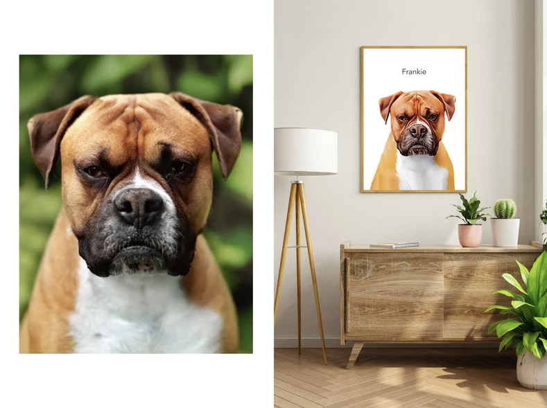 Pet portrait sample 3